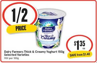 IGA Dairy farmers thick & creamy yoghurt offer