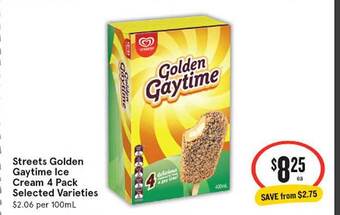 IGA Streets golden gaytime ice cream offer