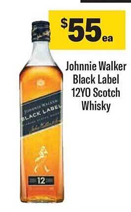Johnnie walker black label 12yo scotch whisky