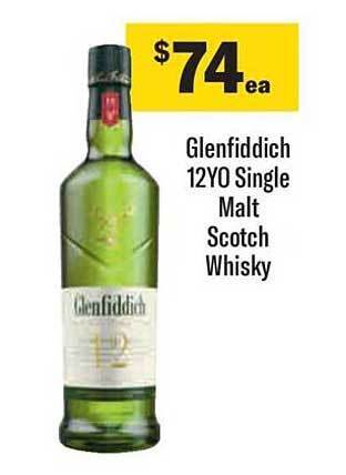 Liquorland Glenfiddich 12yo single malt scotch whisky offer