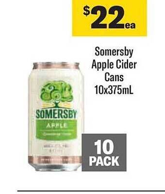 Liquorland Somersby apple cider cans offer