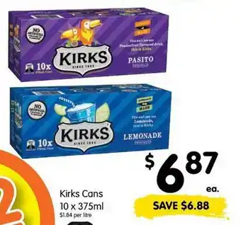 Spar Kirks cans offer