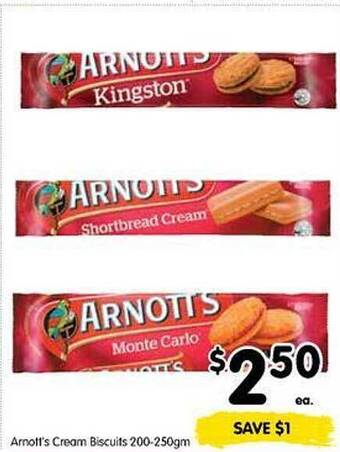 Spar Arnott's cream biscuits offer