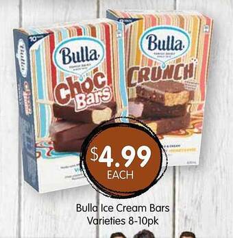 Spudshed Bulla ice cream bars offer