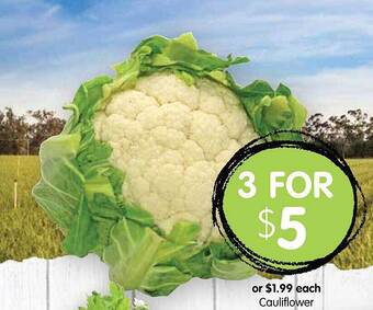 Spudshed Cauliflower offer