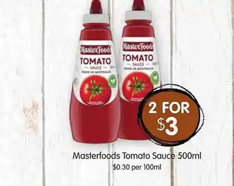 Masterfoods tomato sauce