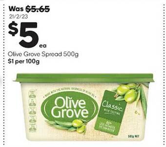 Woolworths Olive grove spread offer