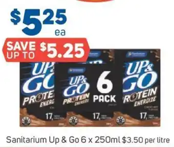 Foodland Sanitarium Up & Go 6x250ml offer