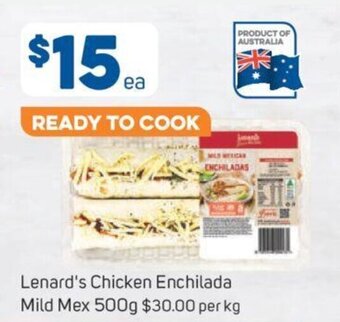 Foodland Lenard's Chicken Enchilada Mild Mex 500g offer
