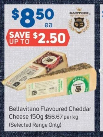 Foodland BellaVitano Flavoured Cheddar Cheese 150g offer