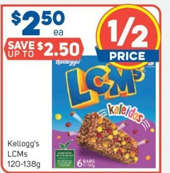 Foodland Kellogg's LCMs 120-138g offer