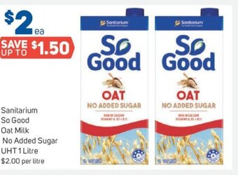 Foodland Sanitarium So Good Oat Milk offer