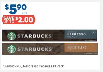 Foodland Starbucks by Nespresso Capsules 10 Pack offer