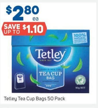 Foodland Tetley Tea Cup Bags 50 Pack offer
