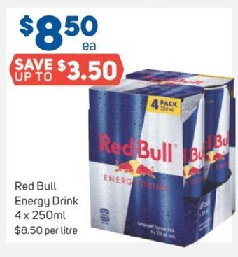 Foodland Red Bull Energy Drink 4 x 250ml offer