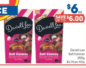 Foodland Darrell Lea Soft Centres 255g offer