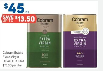 Foodland Cobram Estate Extra Virgin Olive Oil 3 Litre offer
