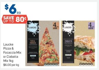 Foodland Laucke Pizza & Focaccia Mix Or Ciabatta Mix 1kg offer