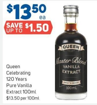Queen Celebrating 120 Years Pure Vanilla Extract 100ml