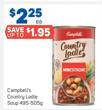 Foodland Campbell's Country Ladle Soup 495-505g offer