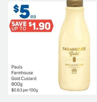 Pauls Farmhouse Gold Custard 800g