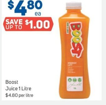 Foodland Boost Juice 1 Litre offer