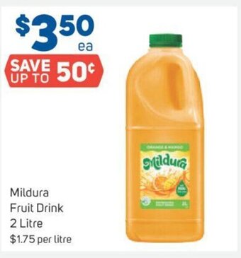 Foodland Mildura Fruit Drink 2 Litre offer