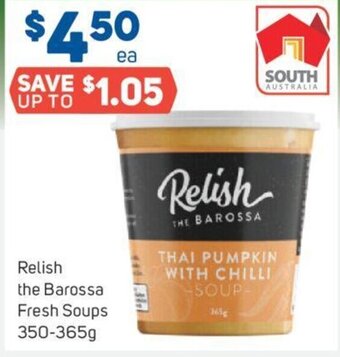 Foodland Relish The Barossa Fresh Soups 350-365g offer