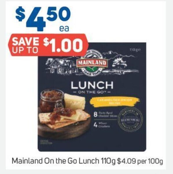 Mainland On The Go Lunch 110g offer at Foodland