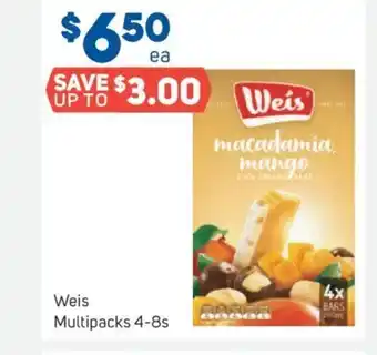 Foodland Weis Multipacks 4-8s offer