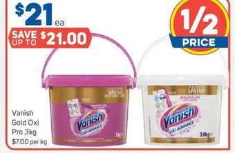 Foodland Vanish Gold Oxi Pro 3kg offer