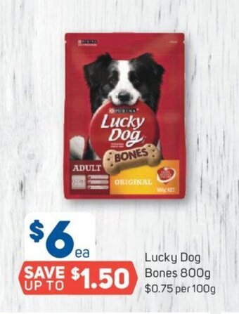 Foodland Lucky Dog Bones 800g offer