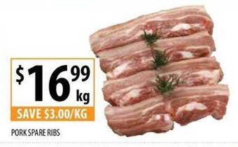 Supabarn Pork spare ribs offer