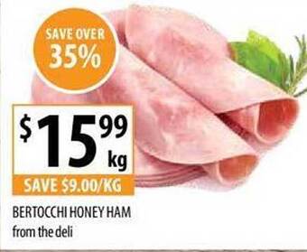 Supabarn Bertocchi honey ham offer