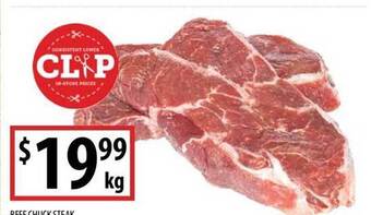Beef chuck steak