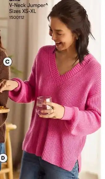 &me V-Neck Jumper Sizes XS-XL
