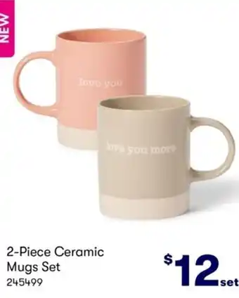 Costco 2-Piece Ceramic Mugs Set offer