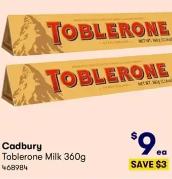 Costco Cadbury Toblerone Milk 360 g offer