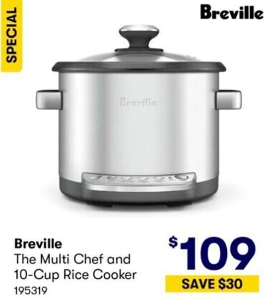 Breville The Multi Chef and 10Cup Rice Cooker offer at Costco
