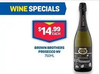 Bottlemart Brown brothers prosecco nv offer