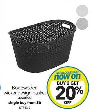 Cheap as Chips Box sweden wicker design basket offer