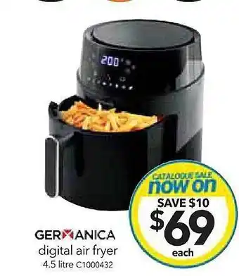 Cheap as Chips Germanica digital air fryer offer