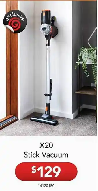 X20 stick vacuum
