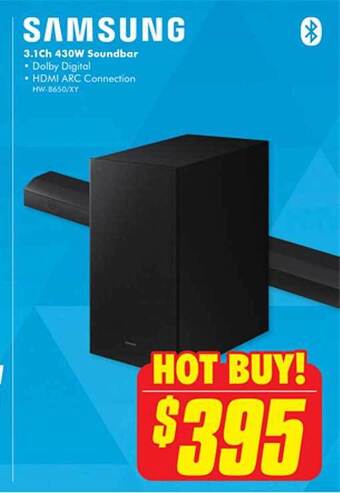 The Good Guys Samsung 3.1ch 430w soundbar offer