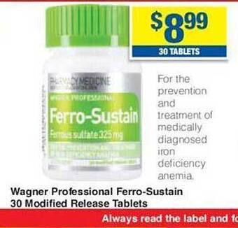 My Chemist Wagner professional ferro-sustain offer