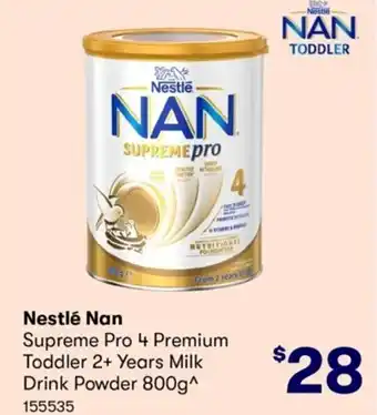 Nestlé Nan Supreme Pro 4 Premium Toodler 2+ Years Milk Drink Powder 800 g