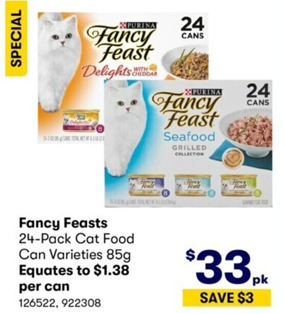 Fancy Feasts 24Pack Cat Food Can 85g offer at Costco