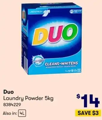 Costco Duo Laundry Powder 5kg offer