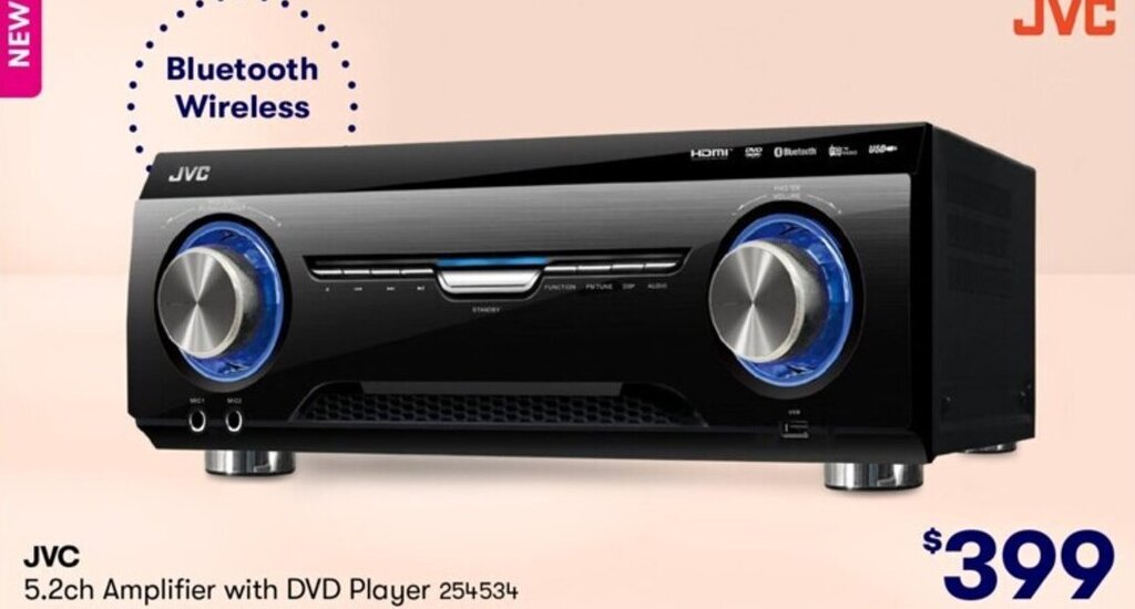 JVC 5.2ch Amplifier with DVD Player offer at Costco