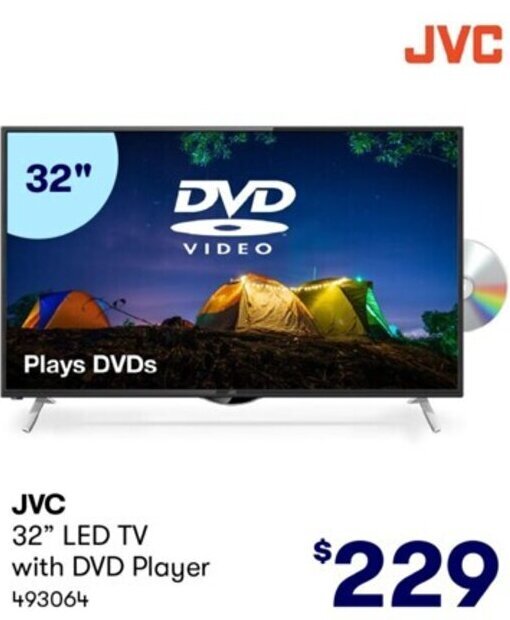 JVC 32" LED TV with DVD Player offer at Costco